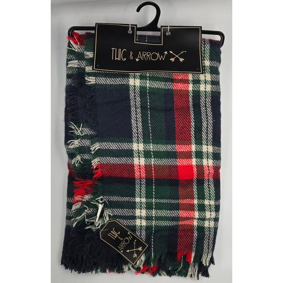 Twig & Arrow Plaid Blanket Wrap Scarf NEW - Picture 1 of 7